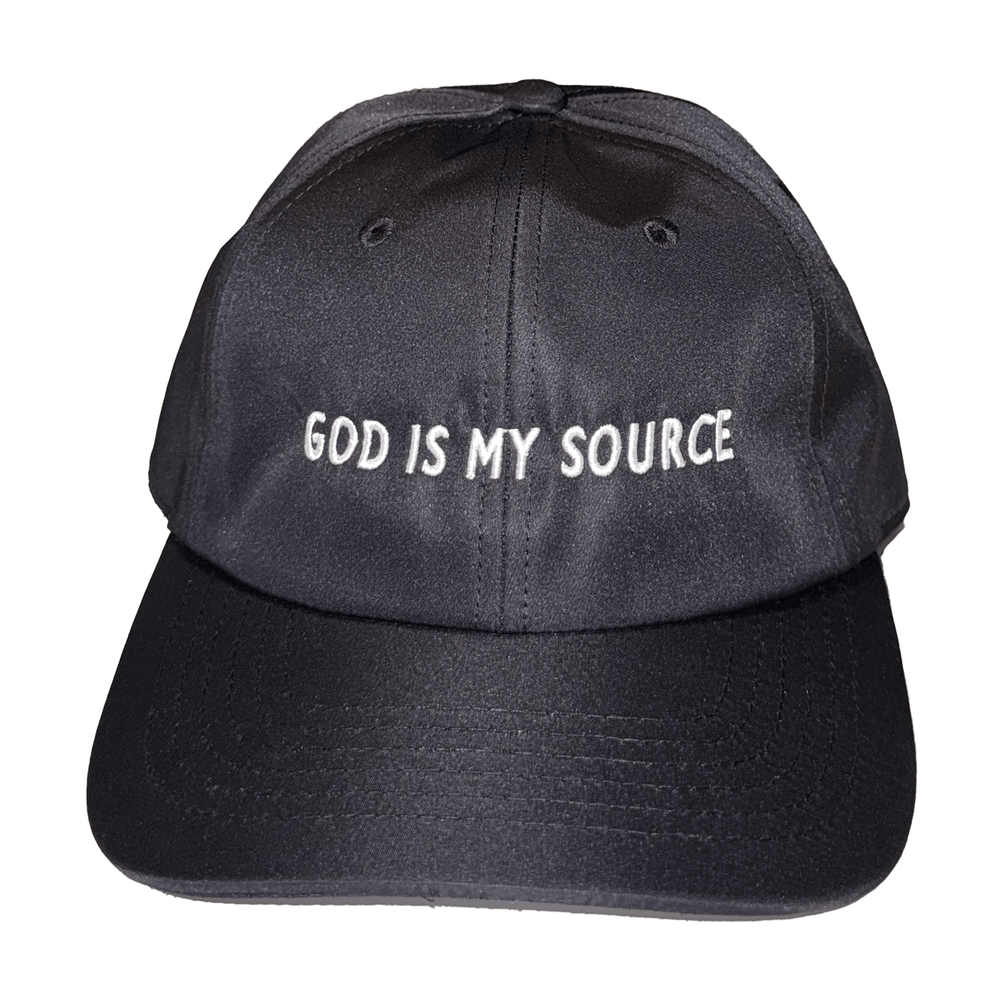 GIMS - Dad Hat - Nylon Black/White - God Is My Source