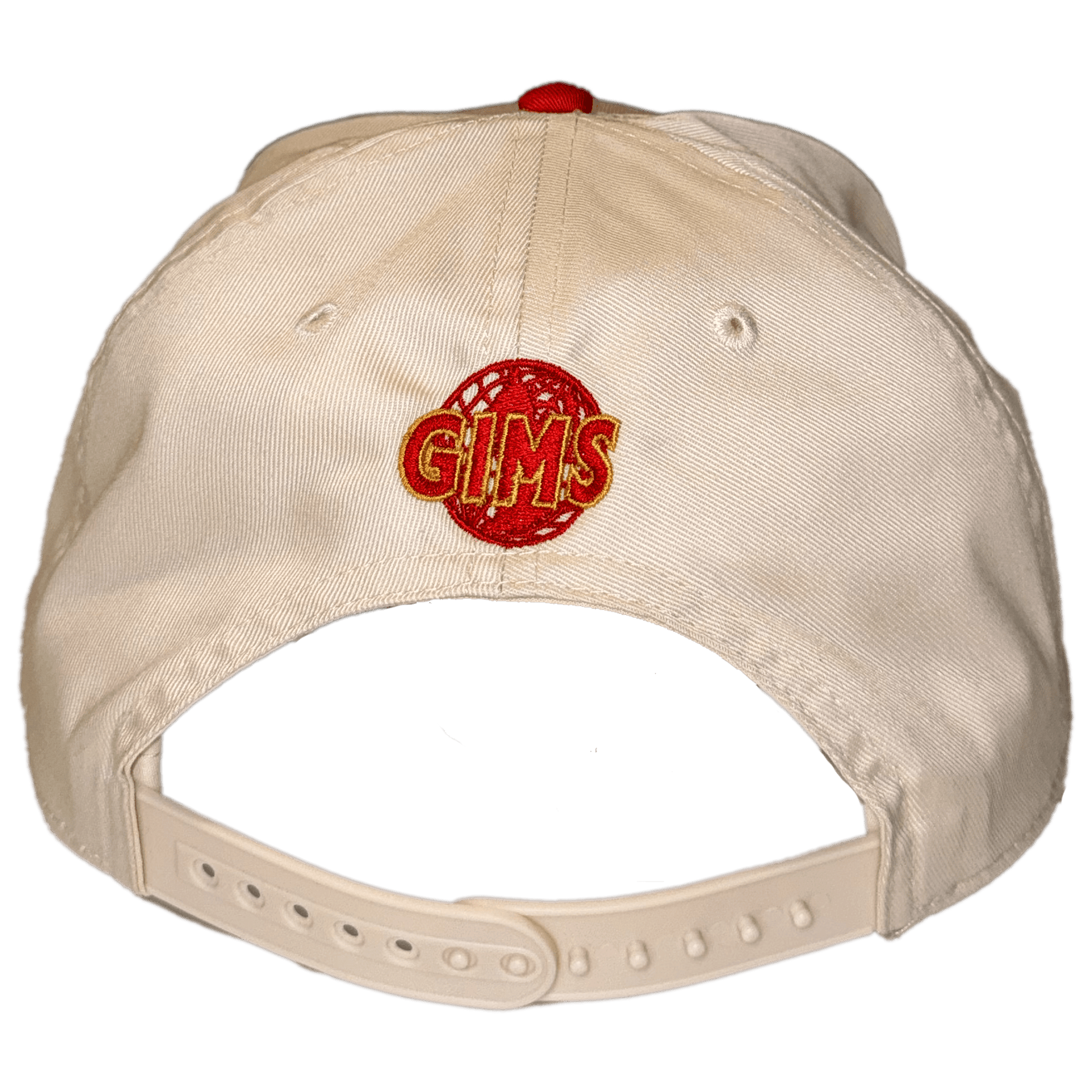 GIMS - Line Logo - Hat Khaki/Red (Copy) - God Is My Source